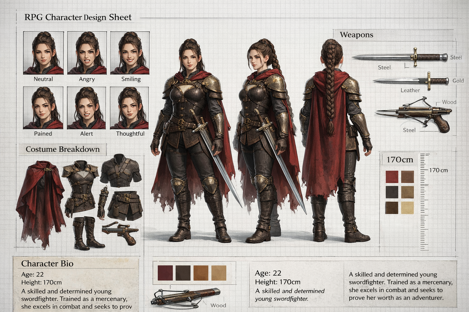 character design sheet