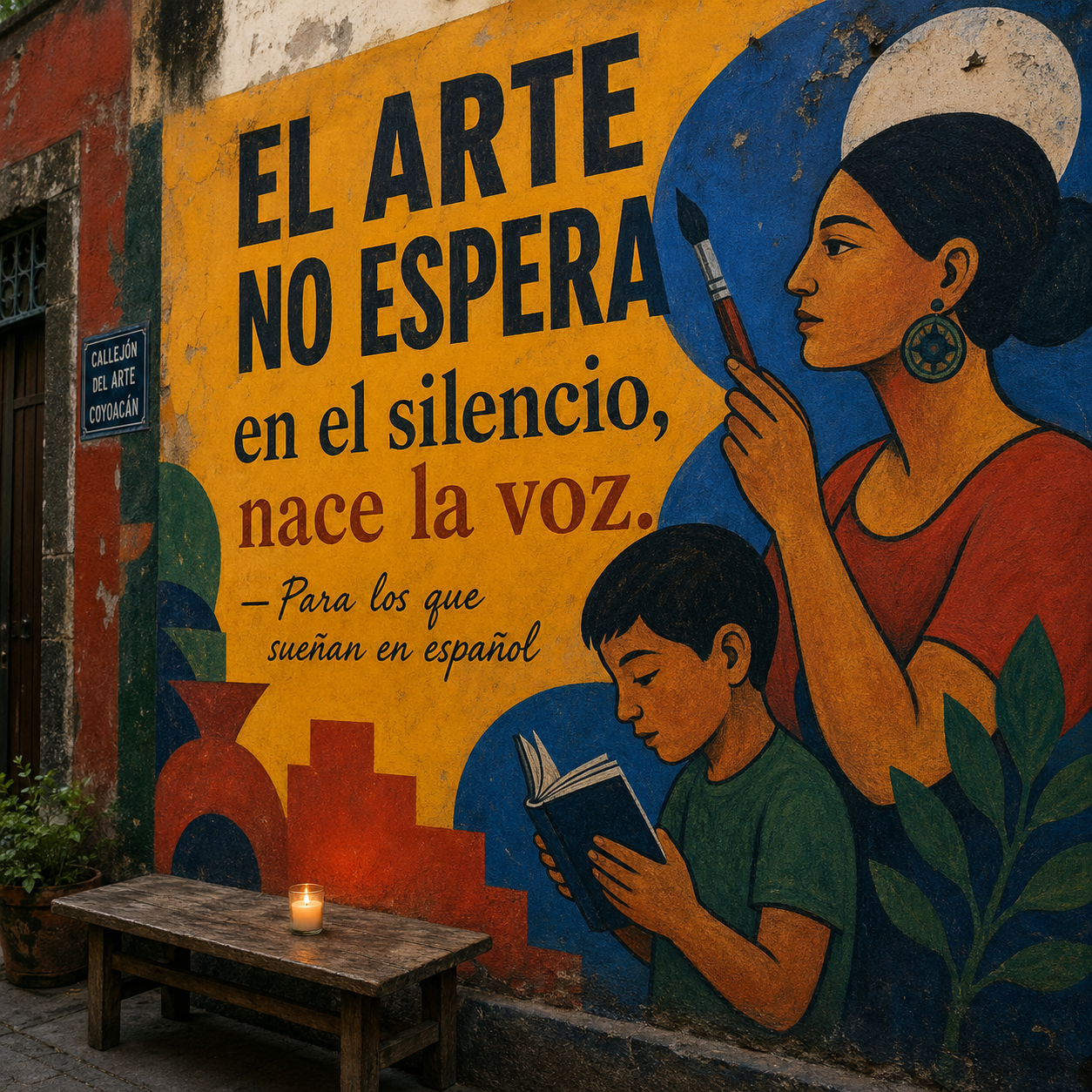 Mexico City street mural